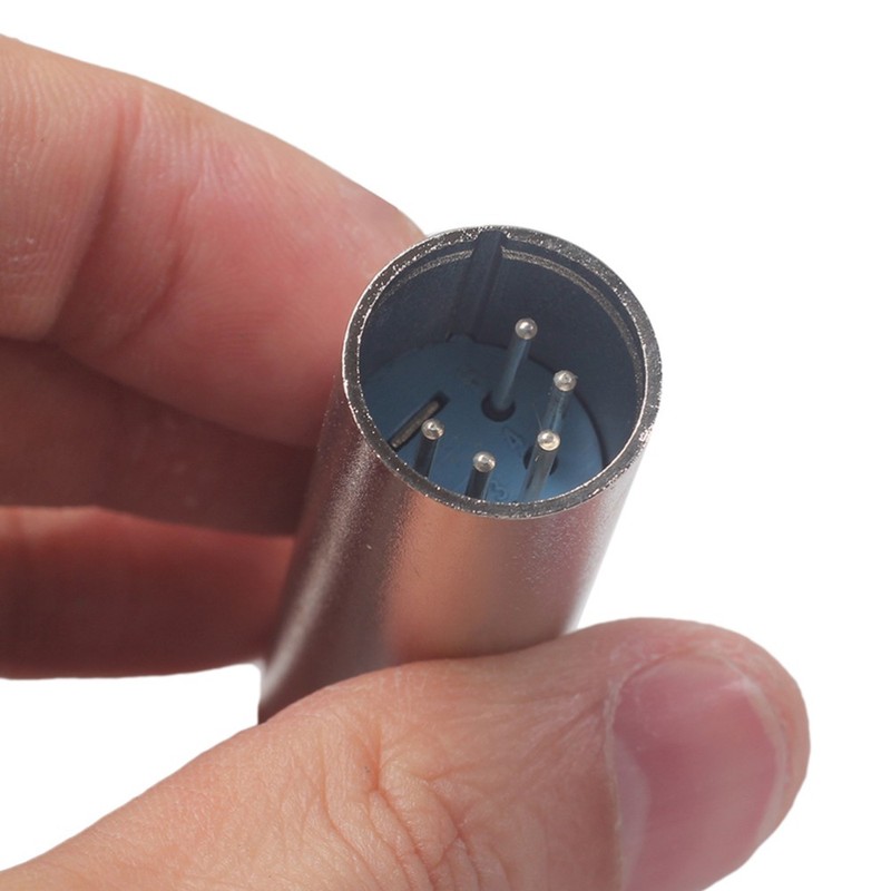 5 Pin XLR Male To Male Plug Converter For Camera Audio Cable Use gallery