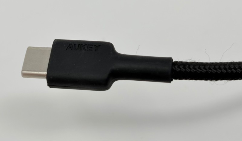 AUKEY USB-C to USB-C 6.6ft / 2m Braided Charging Connecting Cable Black gallery