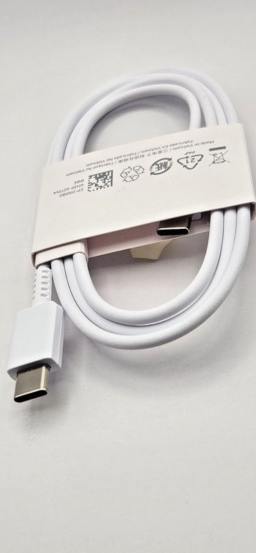 New OEM Samsung USB-C to USB-C 5A Fast Charging Cable 1M White (EP-DN980) gallery
