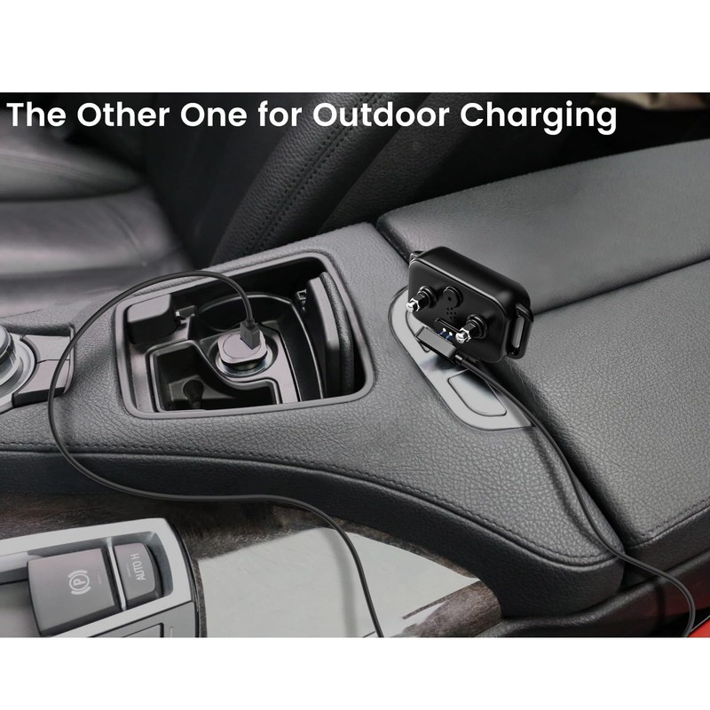2-Pack Magnetic Charger for DINJOO Dog Bark Collar, USB 2-PACK, Black gallery