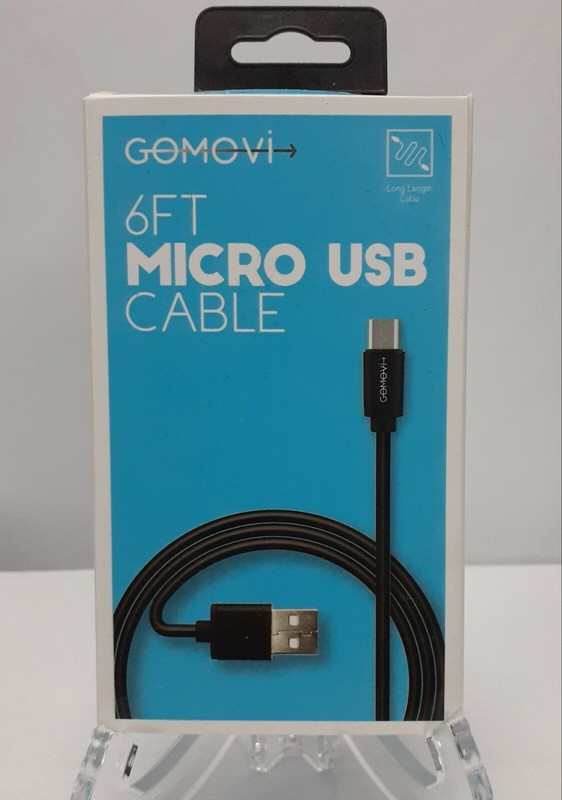 Vivitar Gomovi 6 Ft Micro USB Cable-Android/Blackberry/Samsung Compatible