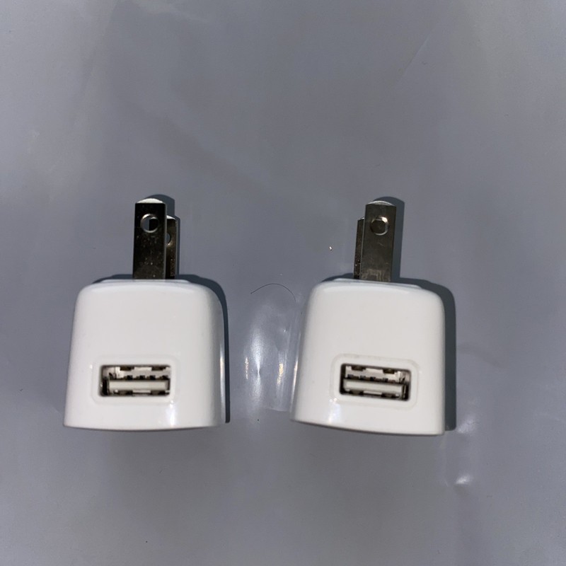 2 Pairs Blackberry RIM-C-0004ADUUS-001 USB AC Charger Adapter Power Plug – White