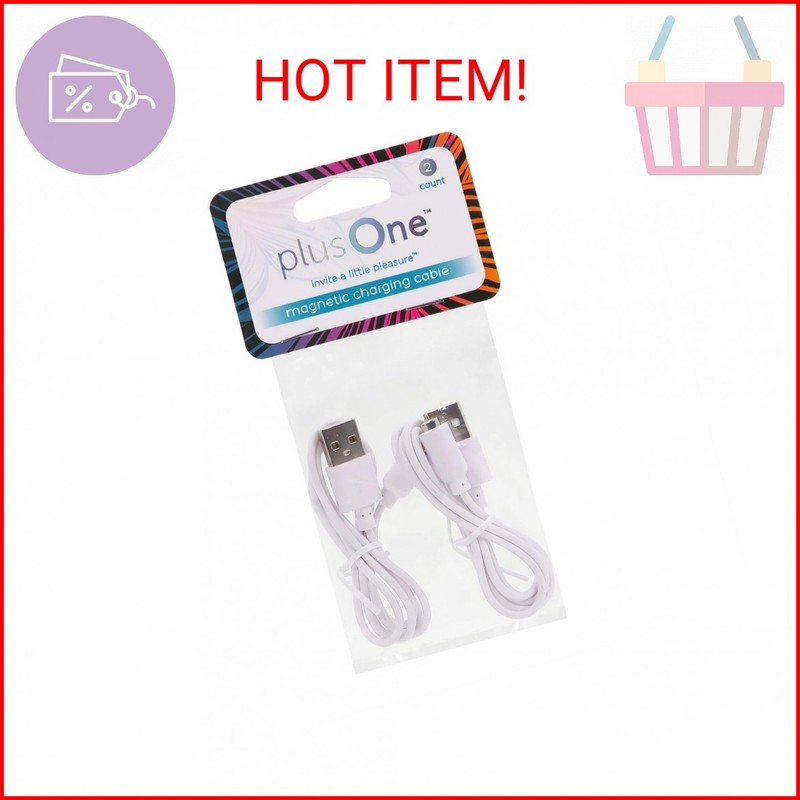 plusOne Official Magnetic Charging Cables, USB Charger, Durable Replacement DC C