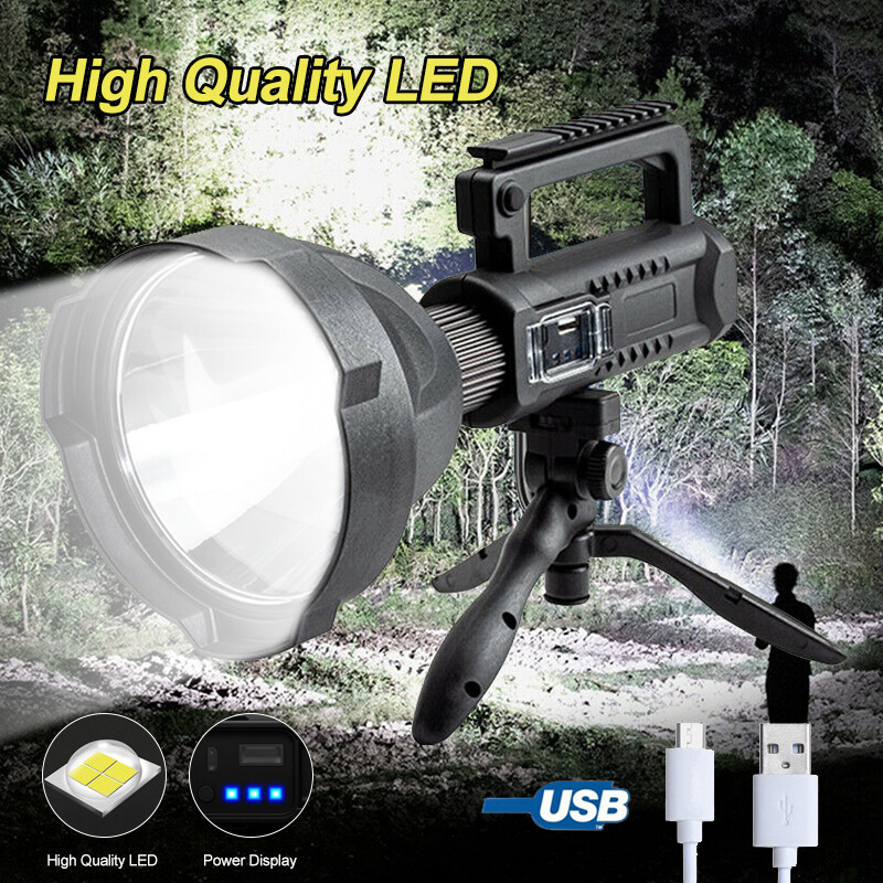 Powerful 200000LM XHP50 LED Flashlight 4 Modes Work Light Spotlight Searchlight