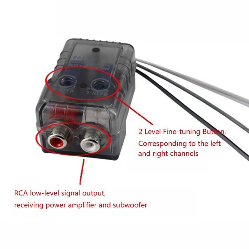 High to Low Level Cable Output Converter RCA Car Line Converter Output Adapter gallery