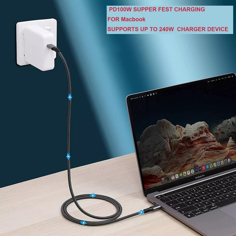 USB4 Cable 40Gbps 8K Video and 240W Charging Full-Featured USB Cable with Thu... gallery