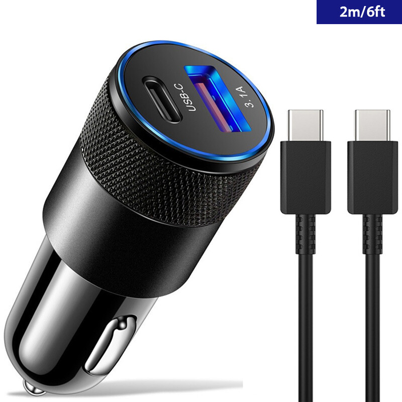 For Samsung A35 A55 A13 A53 A15 A72 A51 A25 PD40W Fast Car Charger Power Adapter gallery