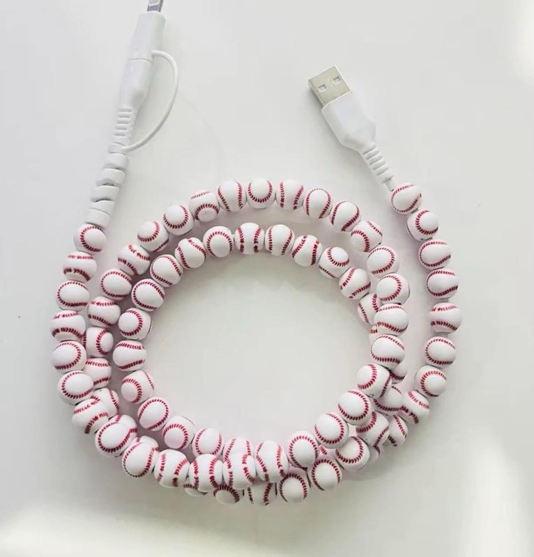 NEW Baseball Phone Charger ⚾ USB Charging Cable Sports Fan Gift