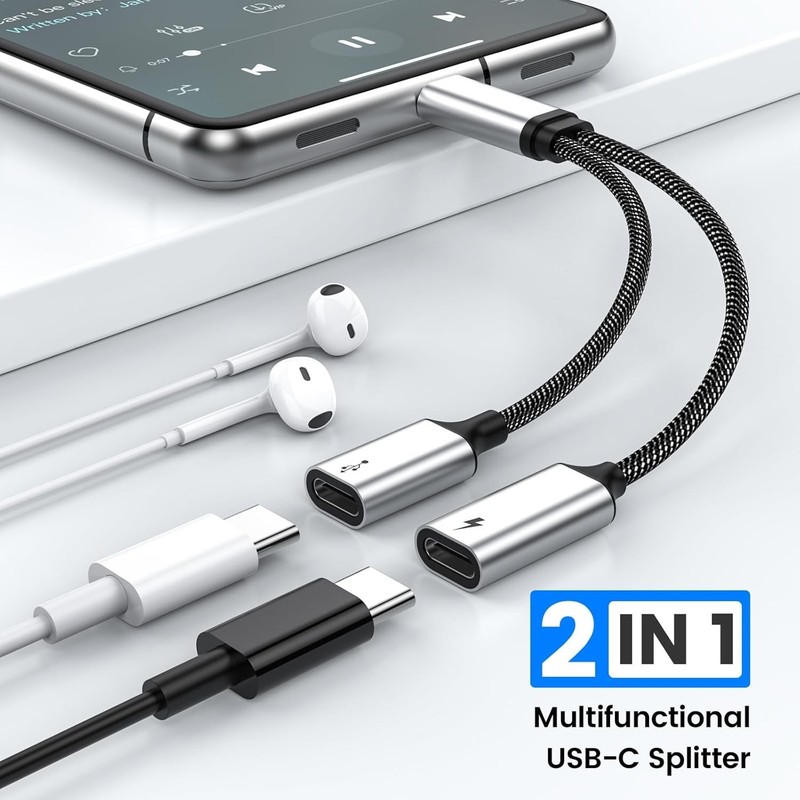 Type C Y Splitter Cable - 60W Fast Charging, Ideal for Gamers & Tech Enthusiasts gallery