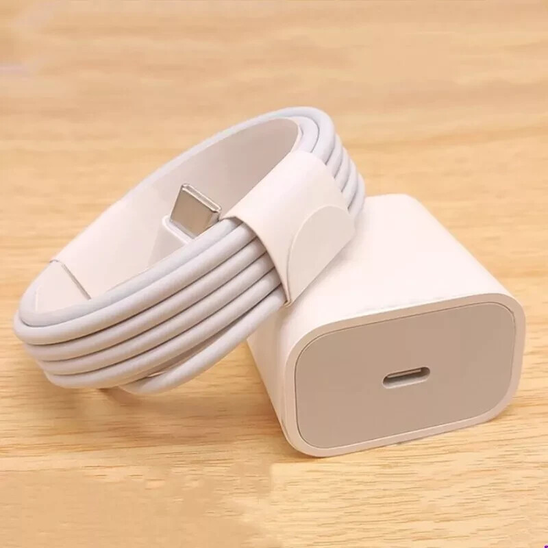20W USB C PD Fast Wall Charger AND 3ft USB to USB Type C Cable Combo Pack Deal
