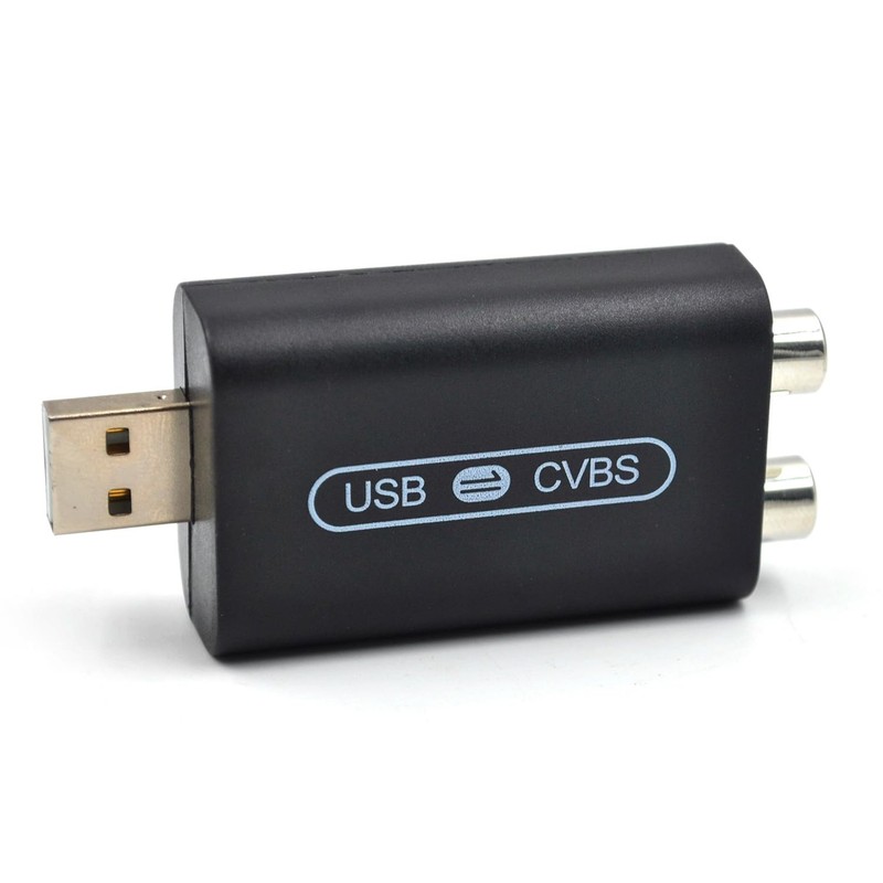 USB to CVBS Video Adapter for Car Radio Video Output Support System Kit