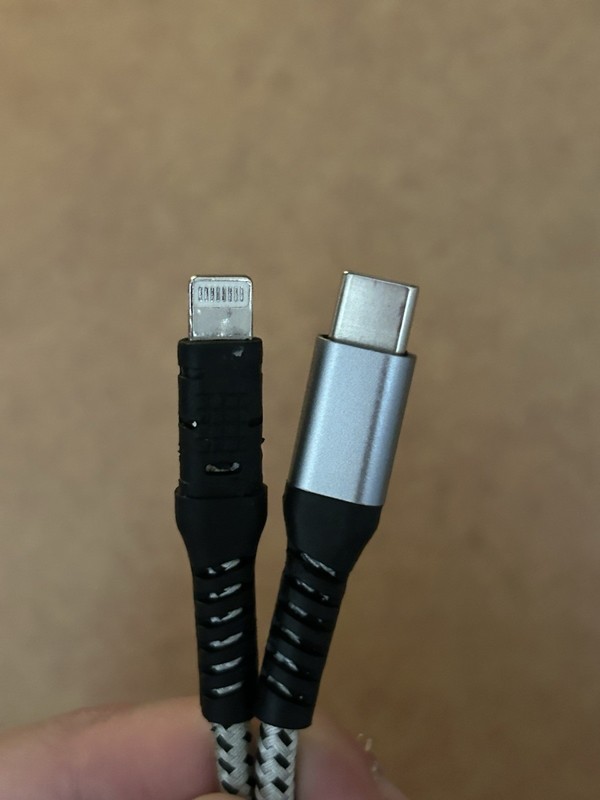 6 Feet Braided USB-C to iPhone Cable for Charging or Data Sync (iPhone 5-14) gallery