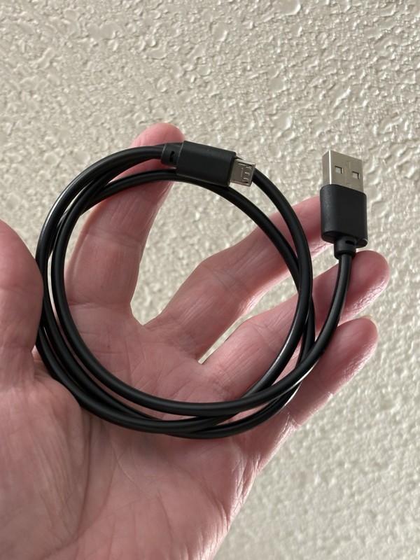 USB Type C Black Cable For Smartphone 28” Long