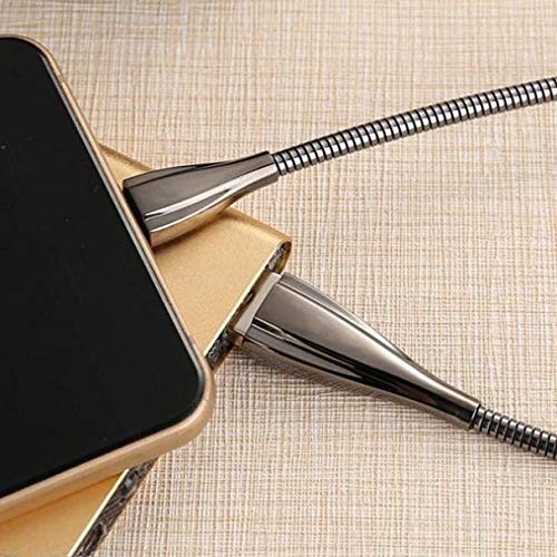 Metal Braided Type-C USB Cable Charging Power Sync 6 feet, Black / Silver gallery