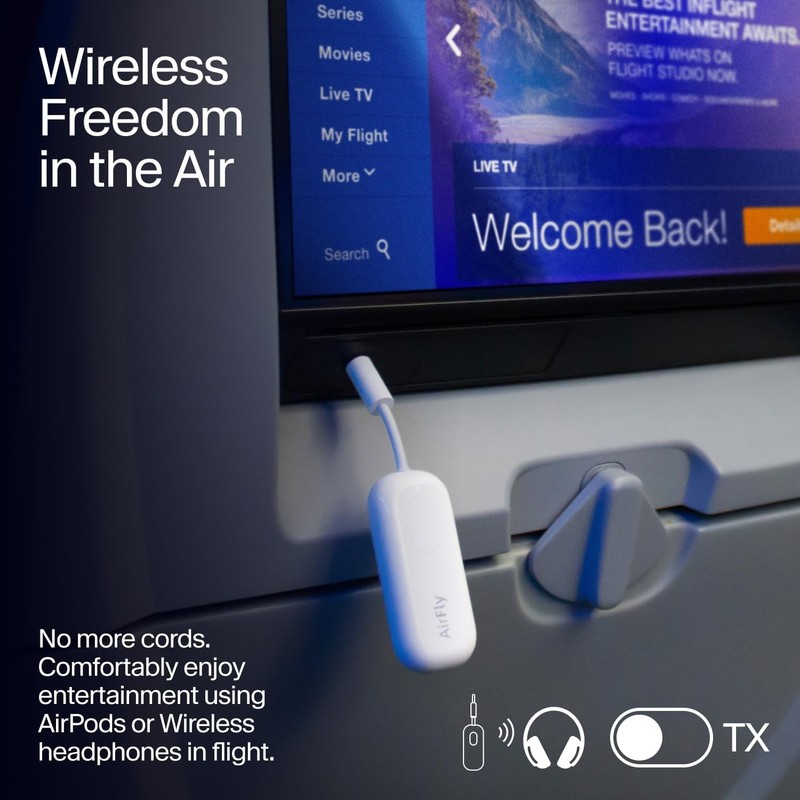 Twelve South AirFly Pro | Bluetooth Wireless Transmitter/Receiver White gallery