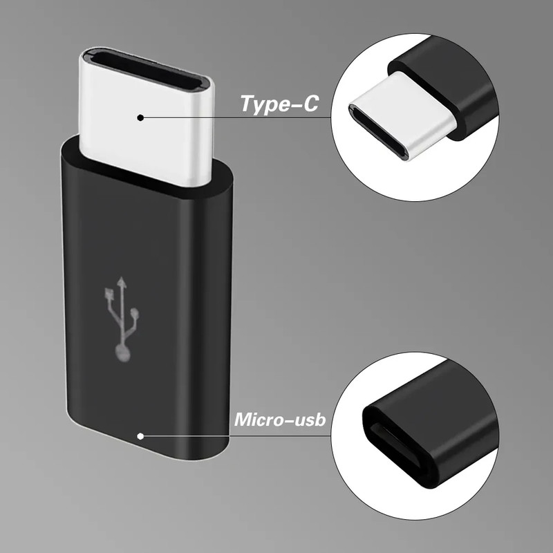 1/5/10Pcs Micro USB Female to Type C Male Adapter Converter for Android Smart Ph gallery