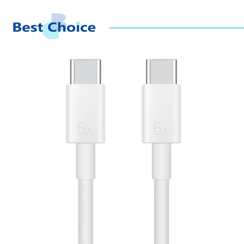 Original Huawei Official 6A Type-C to Type-C Charging Cable 1m (CC801) – White gallery
