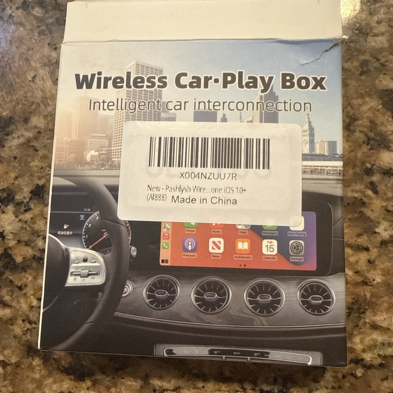 Wireless CarPlay Adapter, Converts Wired to Carplay Wireless Adapter for iPho…