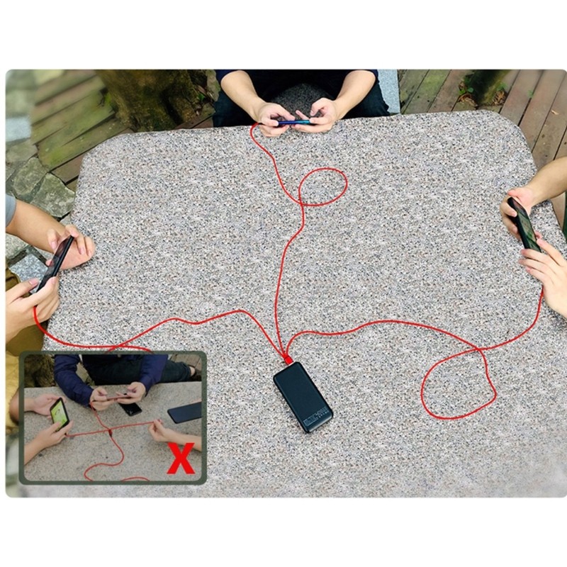 3 in1 Multi Charging Cable USB to Type C Micro USB Connector Fast Charging Cord gallery