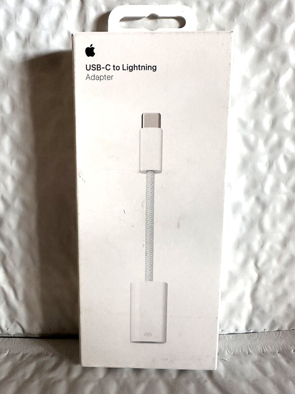 Genuine Apple – USB-C to Lightning Adapter – White MUQX3AM/A NEW!!