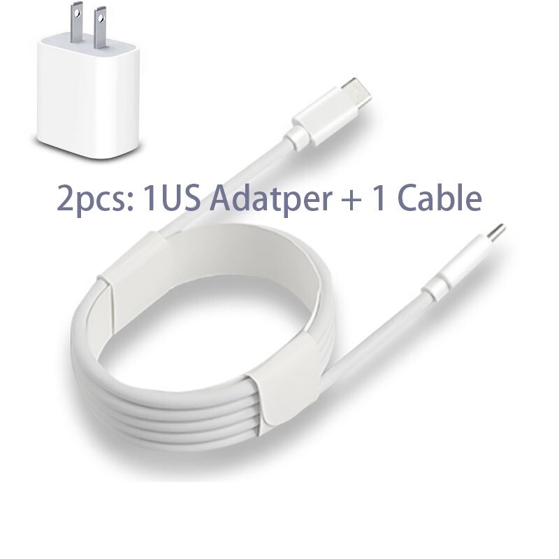 20W USB C Fast Charger and USB C To Type C Cable Power Adapter For iPad Pro Air gallery