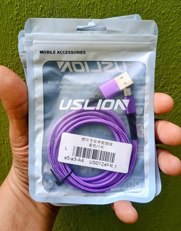 USLION Micro USB Cable 3A Fast Charging USB Data Cable 20″ and 40″
