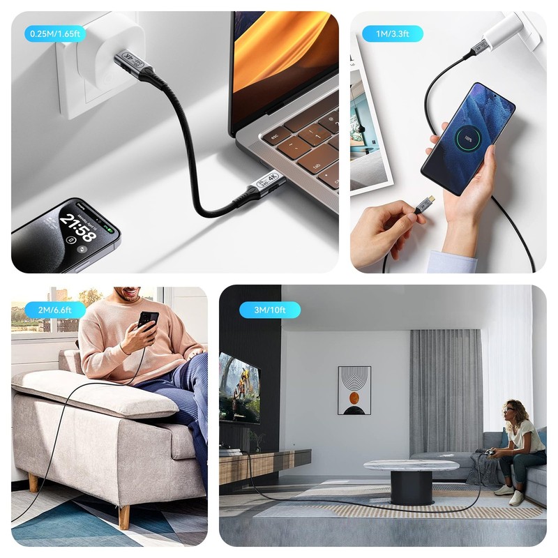 USB c Long Charging Cable,usbc to usbc 16.5ft/5M,20gbps USB c Cable, USB c 3.... gallery