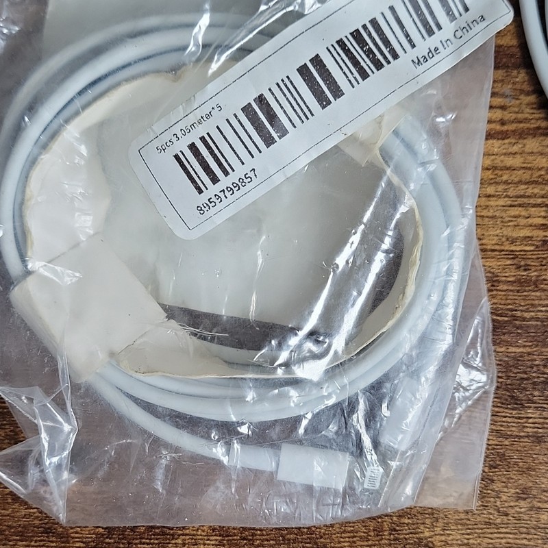 3 pcs Mfi Certified USB Charging Cable for Apple, 3.05m White Flexible 9.8 ft gallery