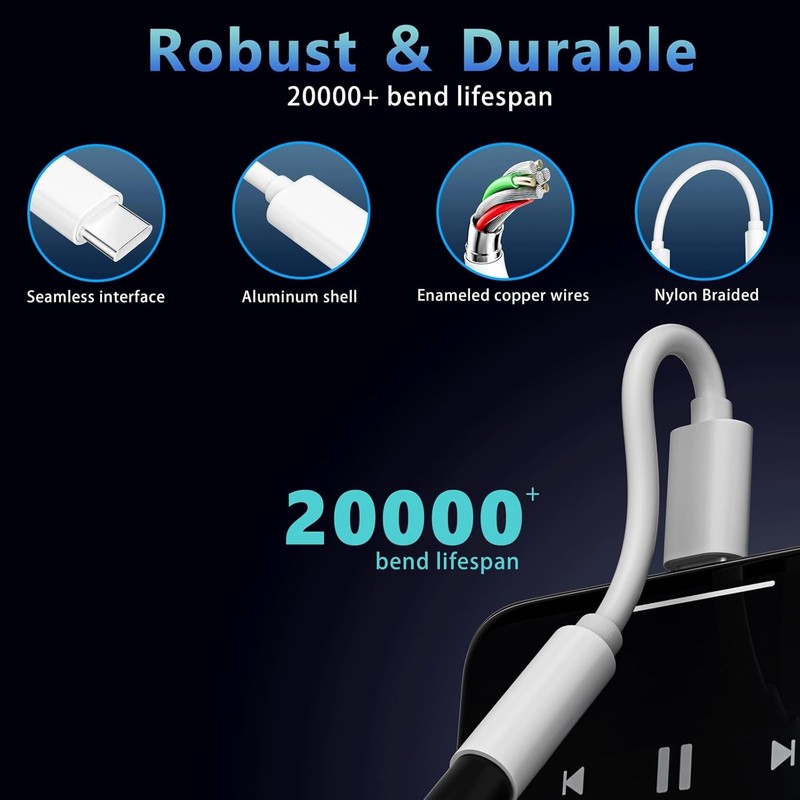 USB-C Type C Adapter Port to 3.5MM Aux Audio Jack Earphone Headphone Cable USB gallery