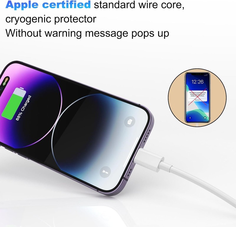 3PACK USB Data Fast Charger Cable Cord For Apple iPhone 5 6 7 8 X 11 12 13 MAX gallery