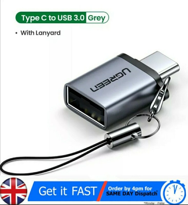 UGREEN USB C Adapter Type C to USB 3.0 Adapter Thunderbolt 3 Type-C Adapter OTG