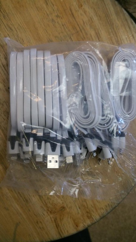 generic flat cable unbreakable data cable for iPhone gallery