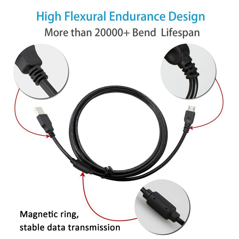 USB 2.0 A Male to Micro USB Charging Cable Lot Fire Stick, Tablet Android Phone gallery