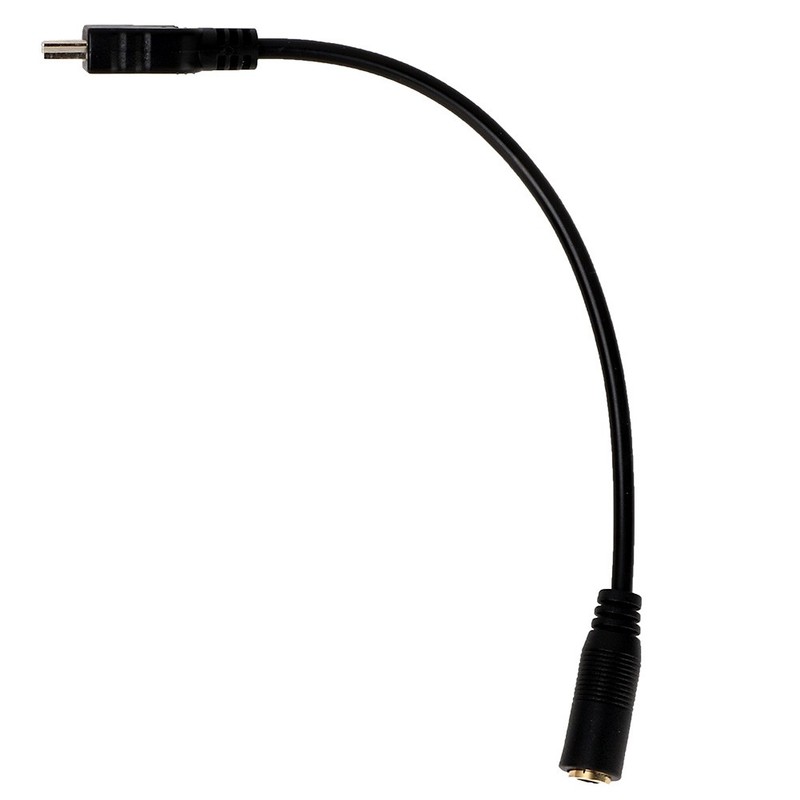 Mini USB To 3.5mm Three Pole Audio Jack Microphone Adapter Cable For