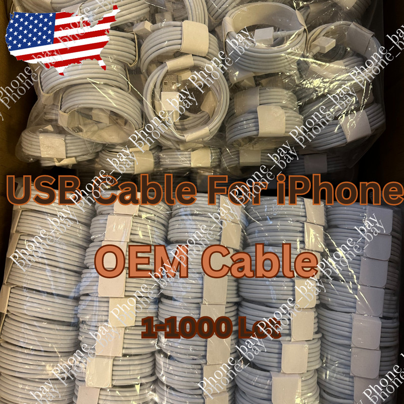 Bulk Lot USB Cable For Apple iPhone 14 13 12 Pro Max XR XS 5 6 8 7 Charger Cord