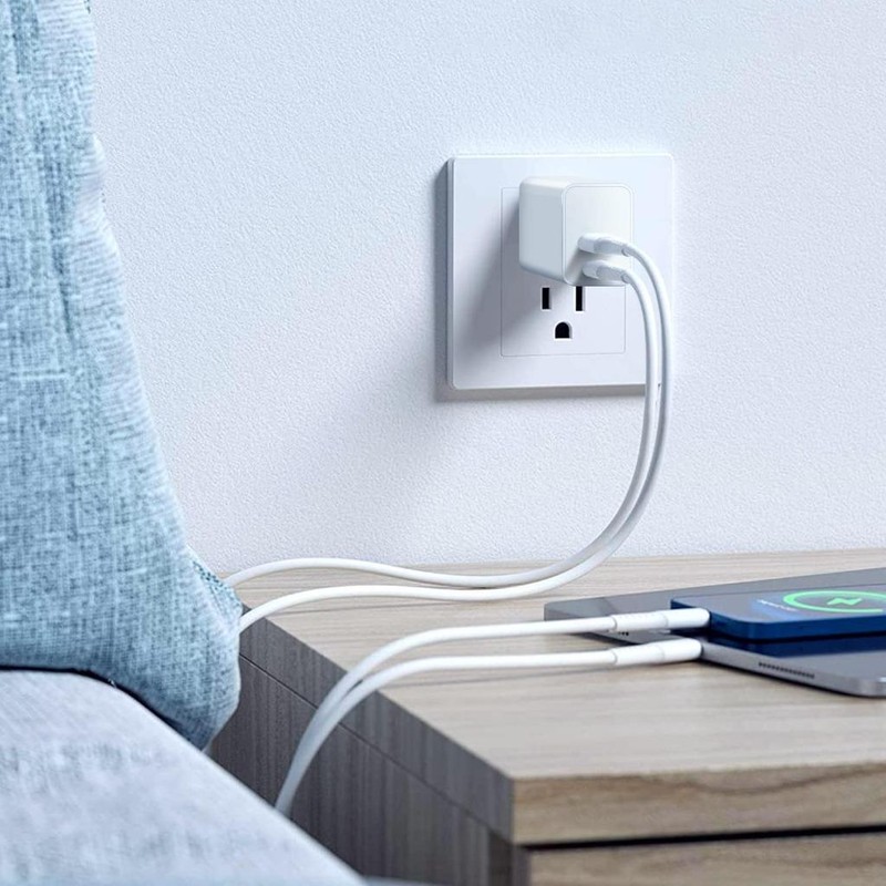 PD Fast Charger 2IN1 Wall 20W Dual USB Adapter For TCL Tab 8 LE (9137W) gallery
