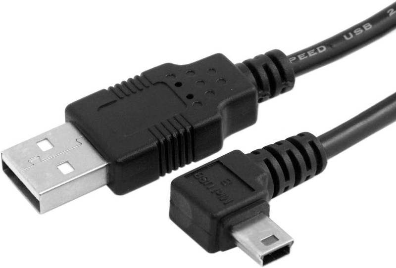 Mini USB Cable USB 2.0 Male to Mini USB 5 Pin Male 90 Degree Left Angled Chargin gallery