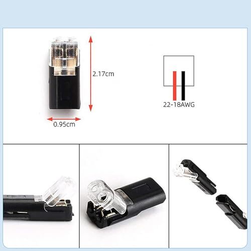 2PCS 20AWG USB A Female Pigtail，0.3M/1FT USB 2.0 Female 2 Pin Bare Wire Open ... gallery