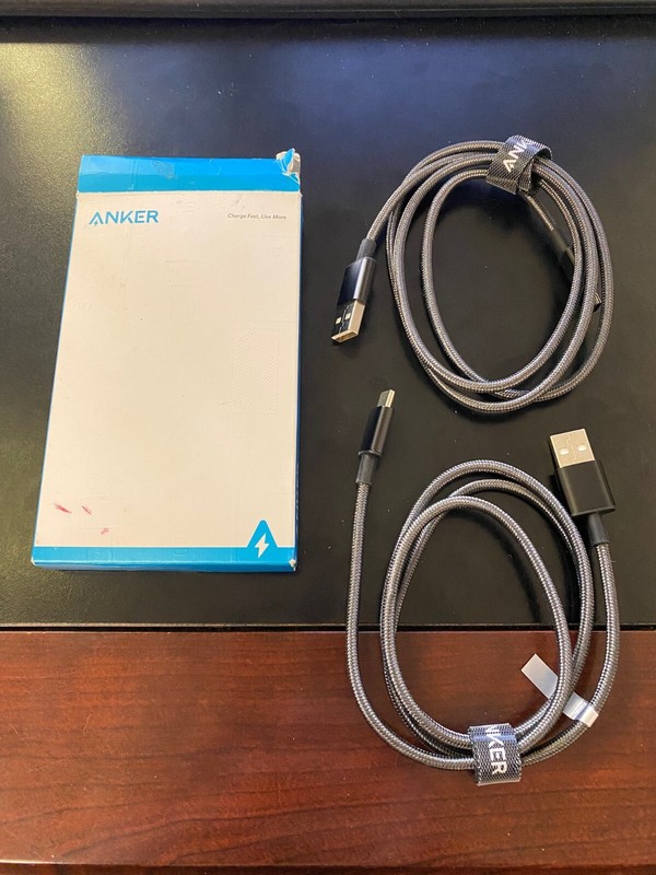 Anker 310 USB-A to USB-C Cable 2.0 2-Pack (3ft Braided) Charging Data Transfer