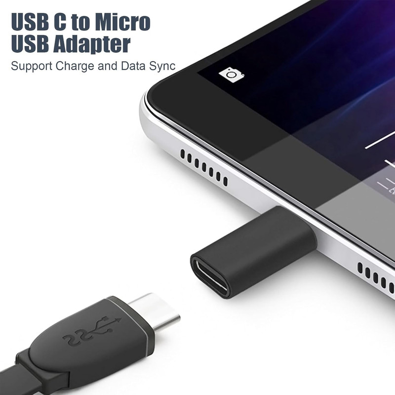 USB C to Micro USB Adapter 5Pack, Type C Female to Micro USB Male Convert Connec gallery