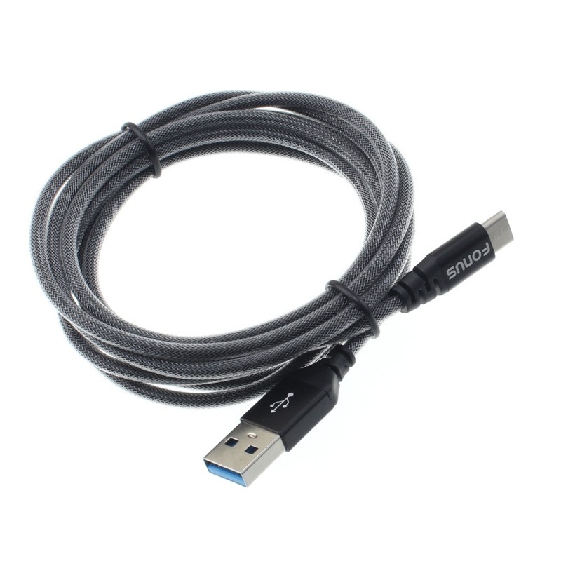 6ft USB Cable Type-C Charger Cord Power Wire USB-C Long Mesh for SmartPhones