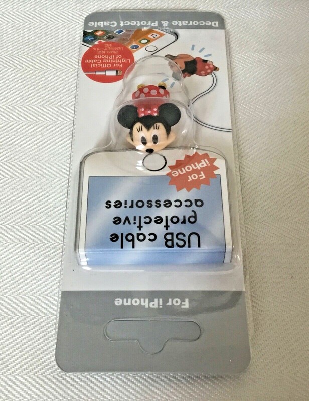 USB Cable Protective for IPhone Cable Cord ~ Decorative ~ “Miinnie Mouse” ~ New