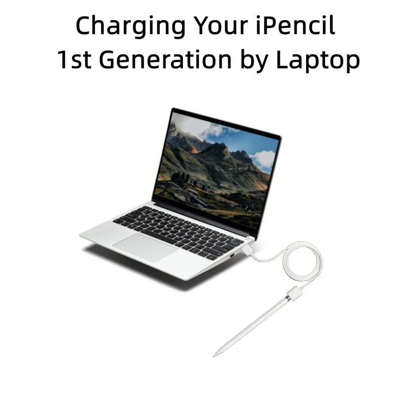 Charger Adapter with Apple Pencil 1st Generation, 2 Pack (1FT/30CM) USB A to ... gallery