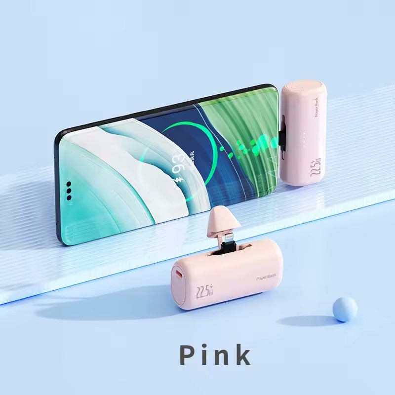 Mini Power Bank Dual Port Fast Charger 22.5W External Battery For iPhone Android gallery