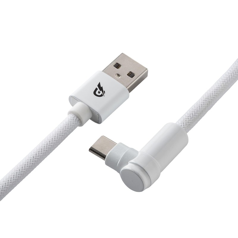 Pro Custom Coiled USB C Cable for Gaming Keyboard, Metal Aviator Mechanical K... gallery