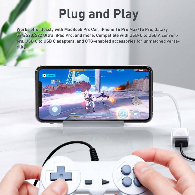 POHFP USB C to USB Adapter 3 Pack,TypeC OTG Cable, C Male to USB A Female Ada... gallery