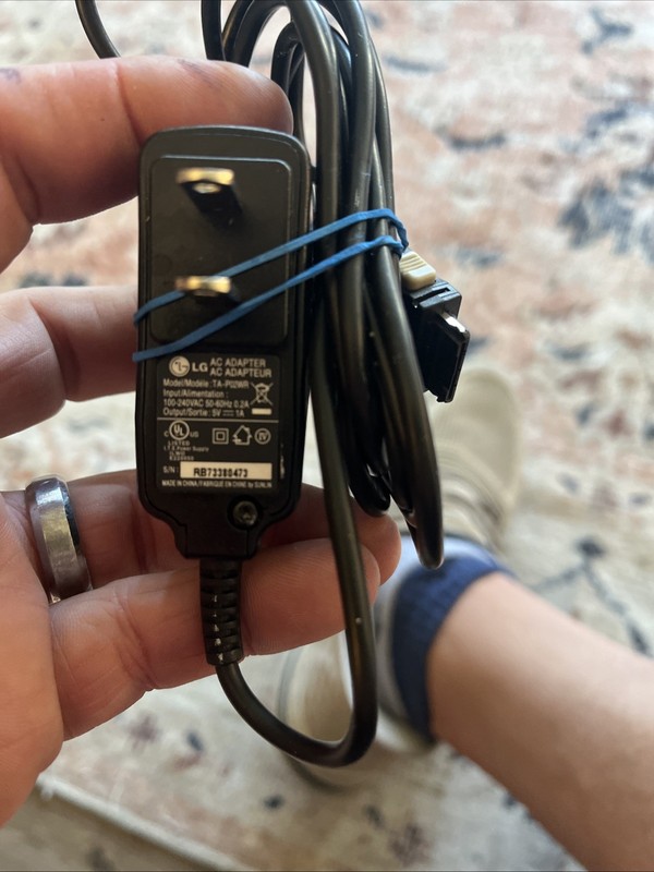 LG TA-P02WR AC Adaptor Power Supply Cellphone Charger Output 5V 1A