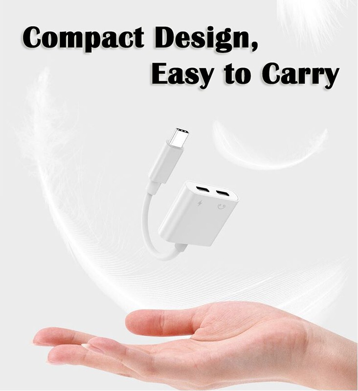USB-C to 3.5mm Audio Port Type-C Splitter 2-in-1 Adapter PD3.0 Fast Charging AU gallery