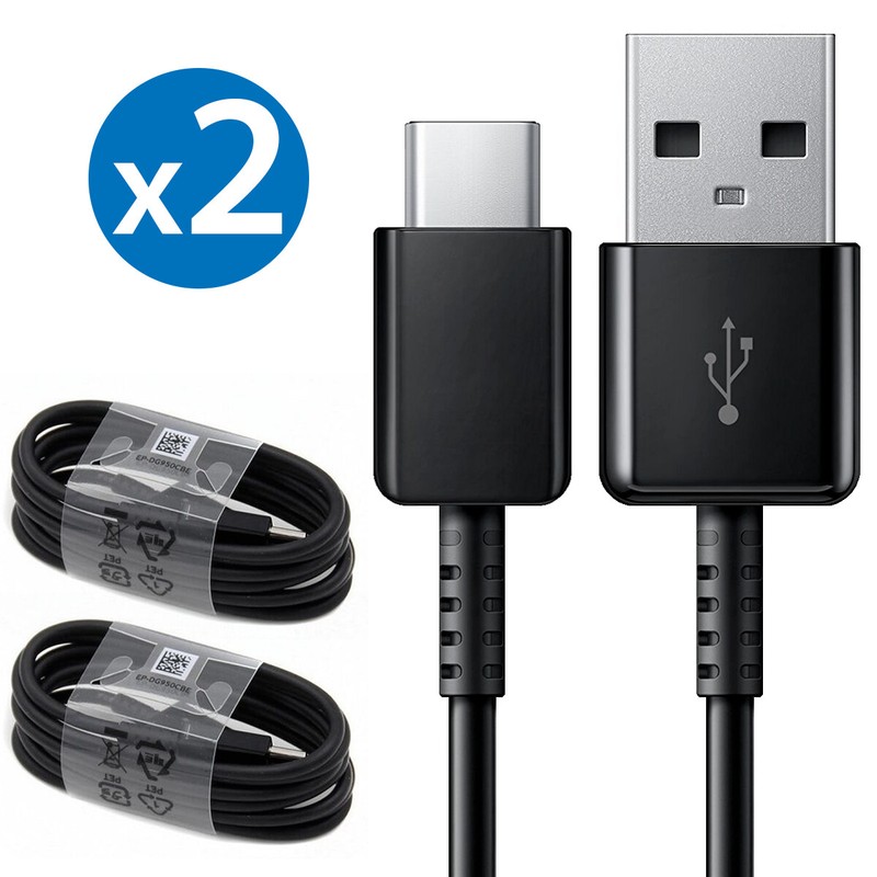 2x OEM Samsung USB-C Type C Fast Charging Cable Galaxy S20 S21 S22 S23 S24 S25+