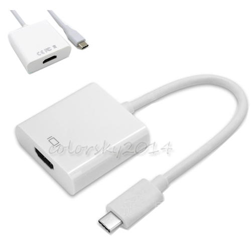 USB Type-C To HDMI Adapter TV AV Video Cable For ZTE Zmax Pro Z981 / Zmax Pro